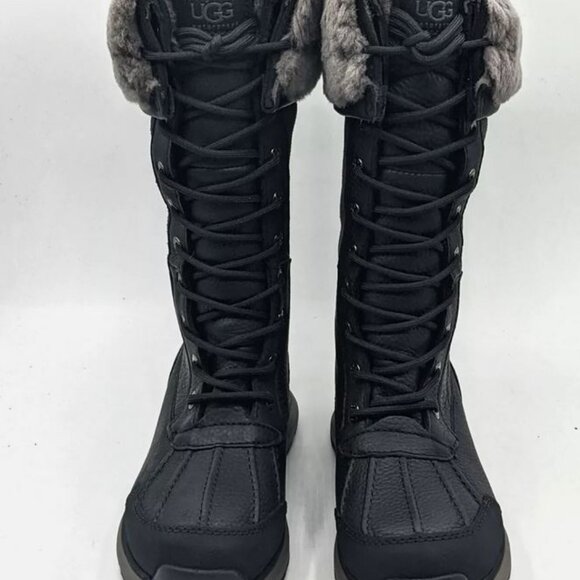 NEW UGG Adirondack III Tall sz 7 Women's Black Waterproof Snow Boot 1095142 - Picture 8 of 14